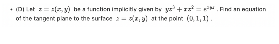 given by ya3 + 3:22 : 32W . Find an equation of