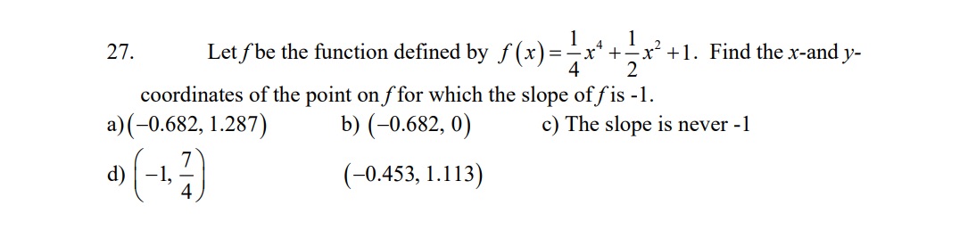 = x Lx +1. Find the x-and y- 4 2 coordinates of