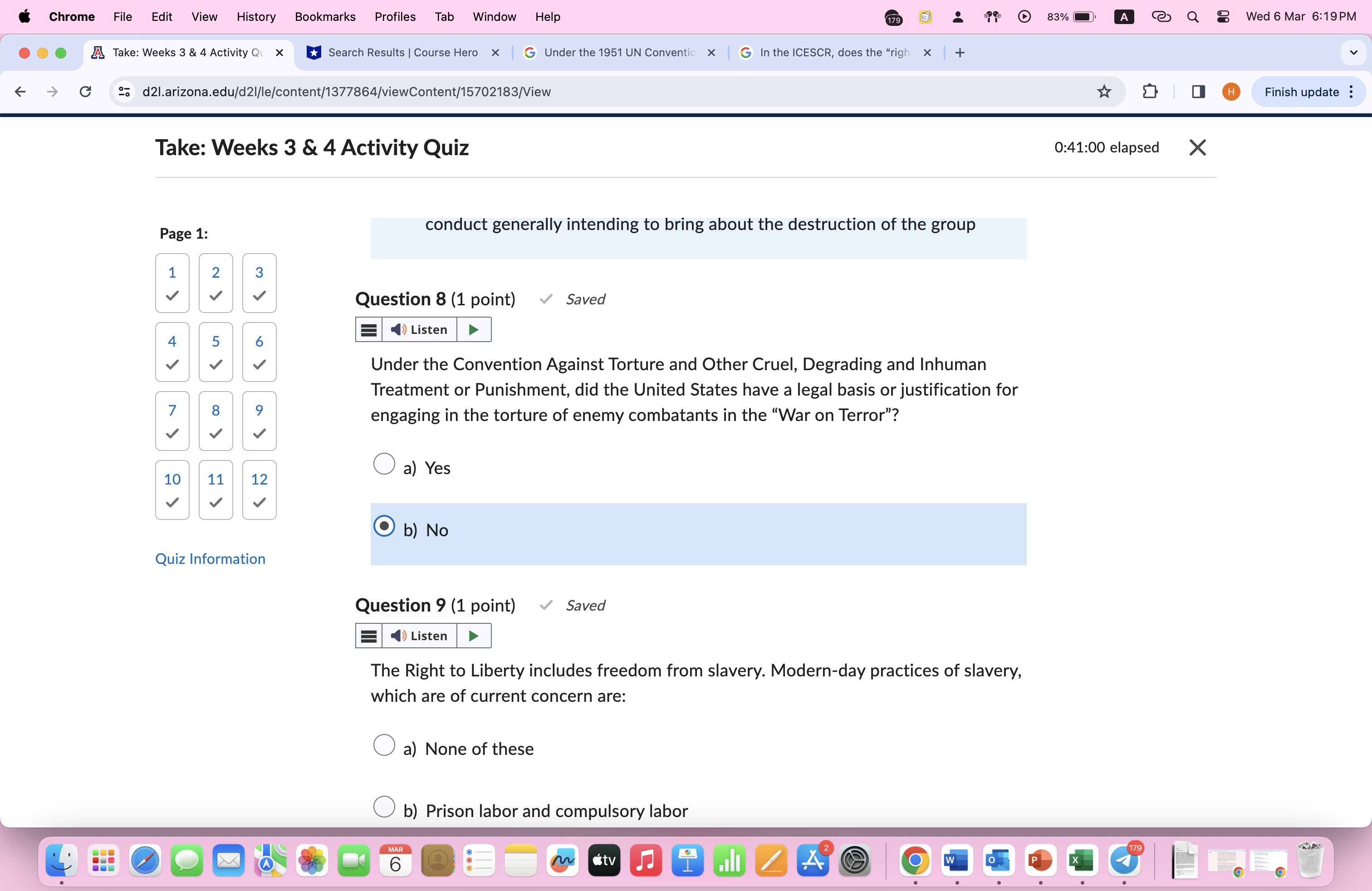 Hero X G Under the 1951 UN Convention x G In the