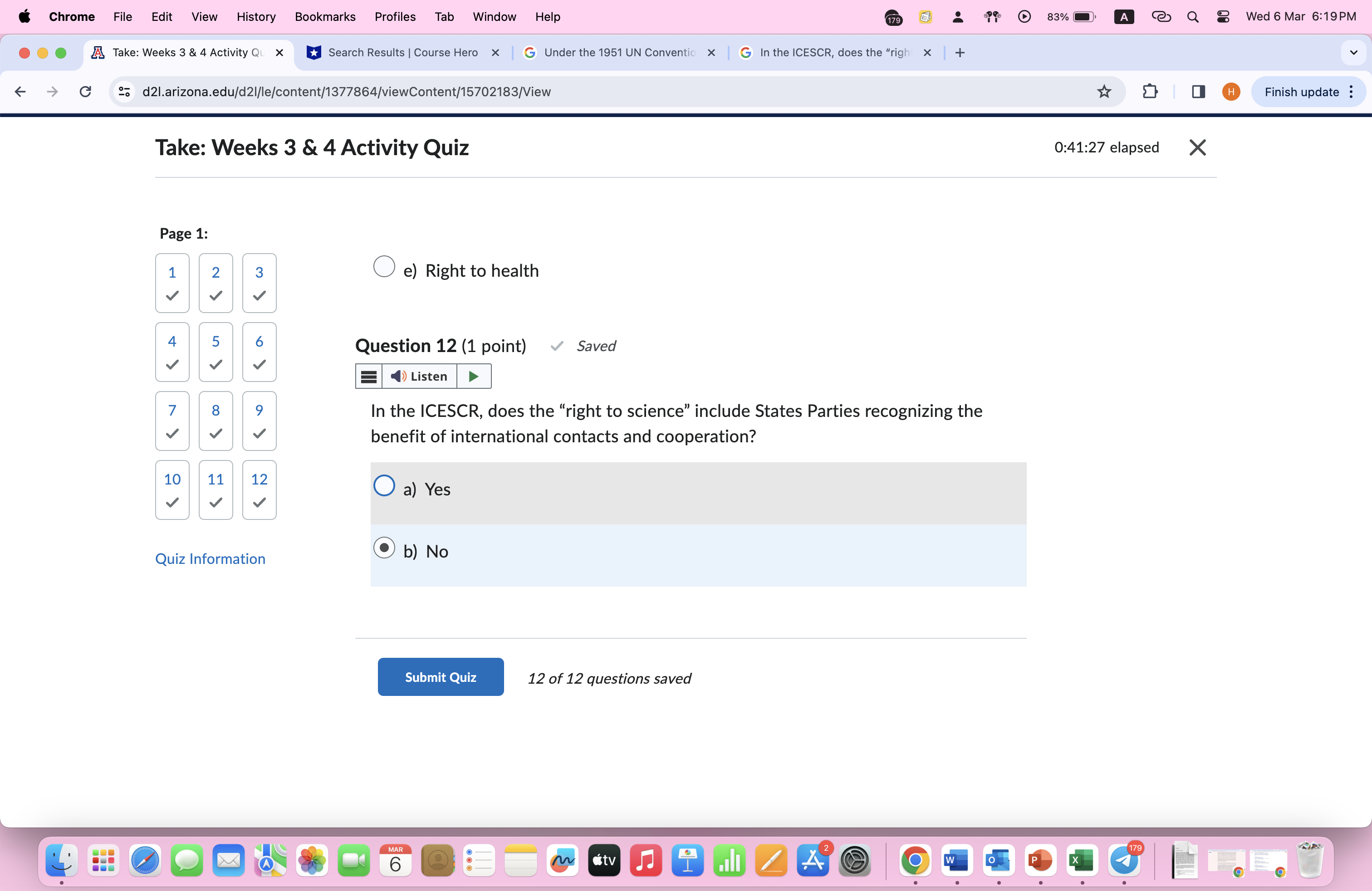 or freedom was threatened. O d) (a) and (c) O e) (a),