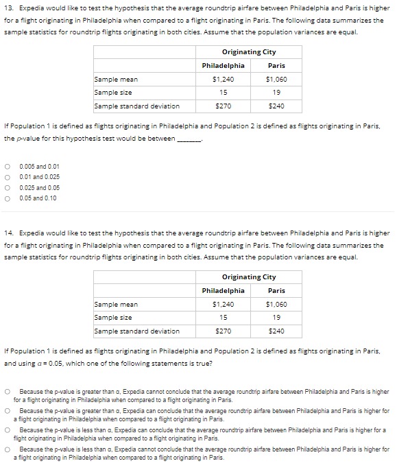 would be HO: p1 s p2 ; H1: H1 > /2 HO: