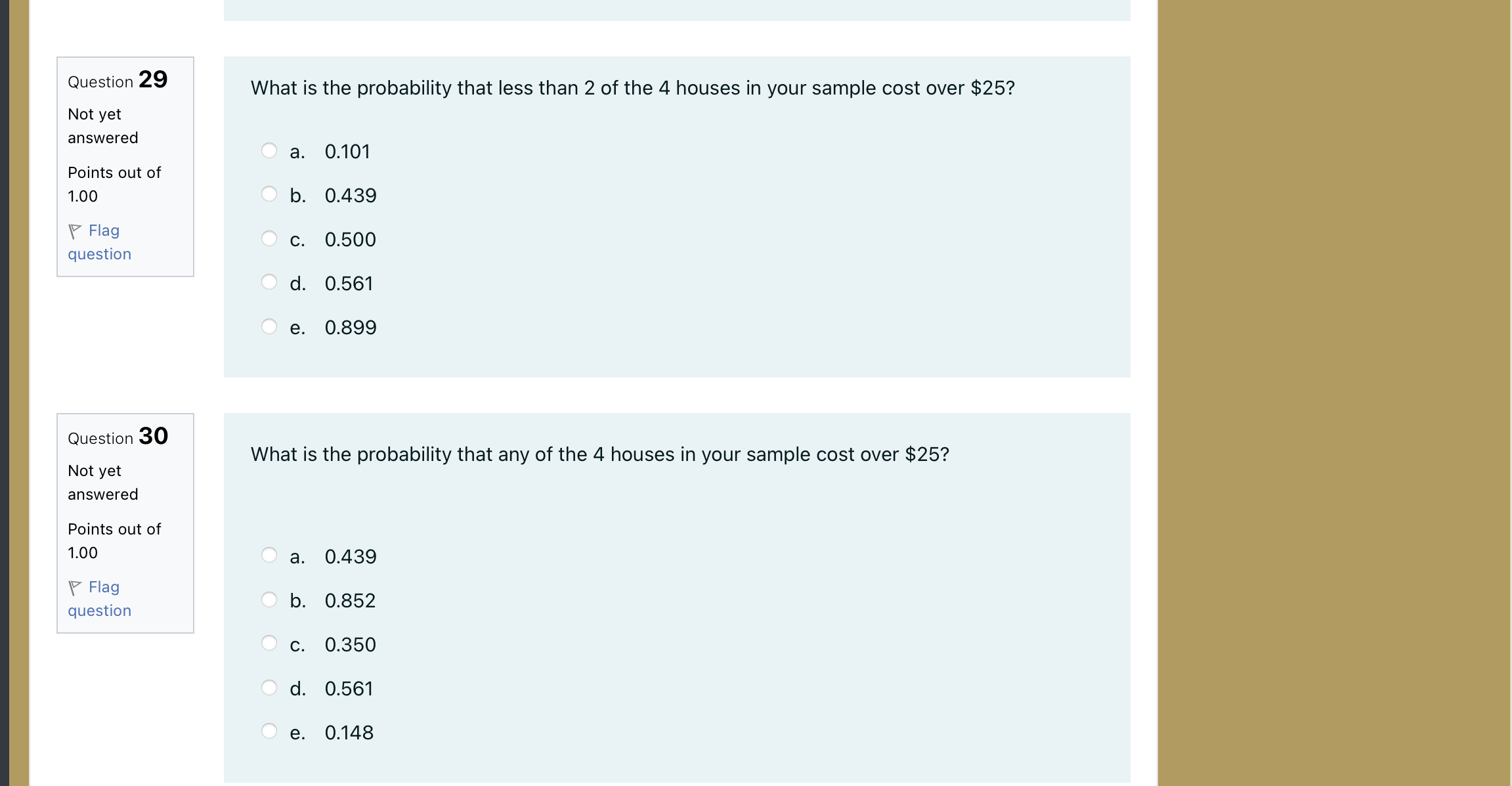given that it is large What is the overall probability that a