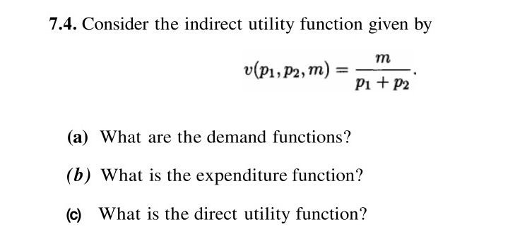 function given by v P2, M) = . (P ) p1+ p2