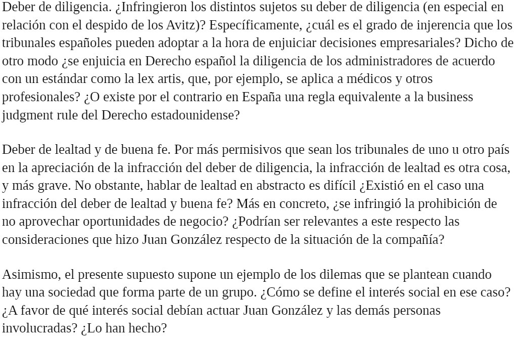 Deber de diligencia. lnfringieron los distintos sujetos su deber de diligencia (en