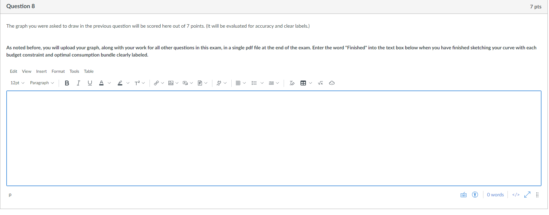 Put your answers in the blanks below. The budget constraint will intersect