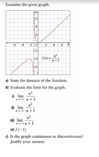 2 4 6 X T2 x+1 a) State the domain of the