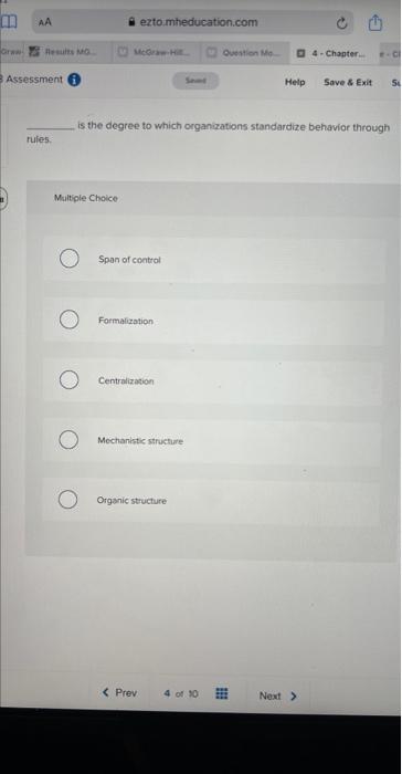  i extomheducation.com u Queation Ma 04 - Chapter .C Assessment Help