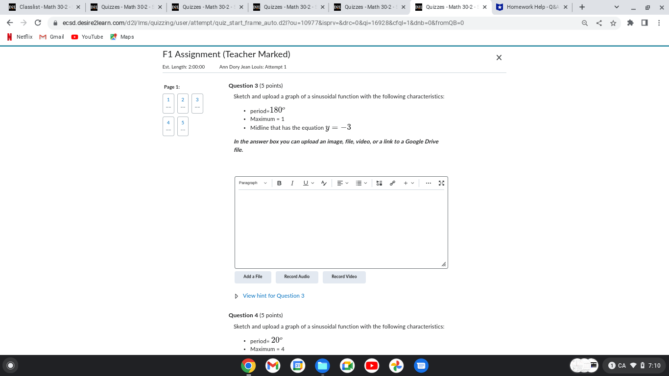 the period? (Record your answer to the nearest degree in the fourth