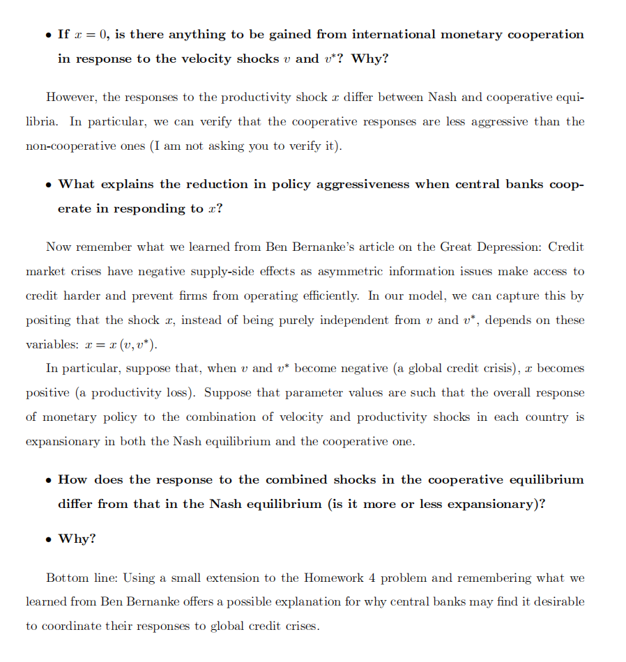 zero, like the exogenous productivity shock :r in the production function (as