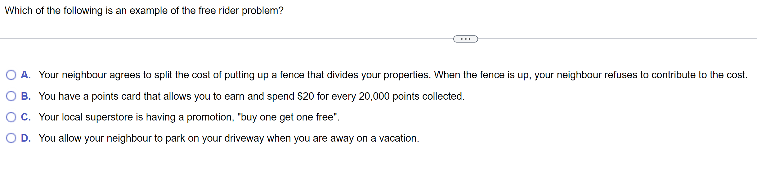 $40- $35- . . . $30- The cost of the externality is