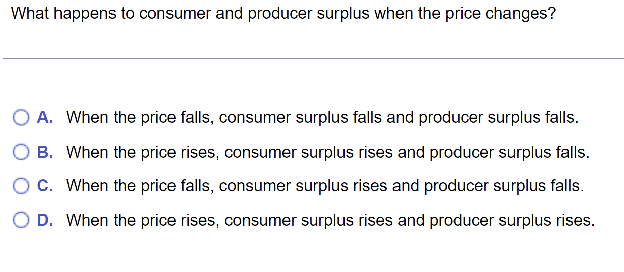 equilibrium quantity is Q = fare(s). (Simplify your answers. Type integers or