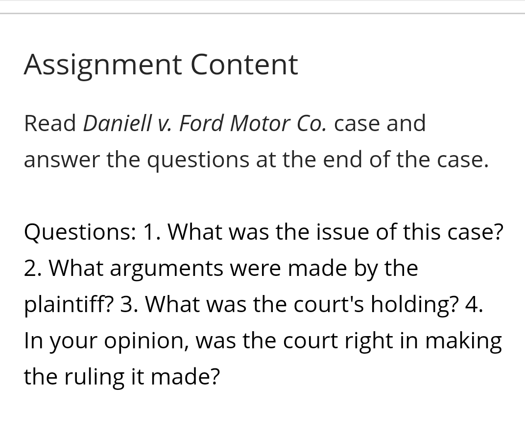 and answer the questions at the end of the case. Questions: 1.