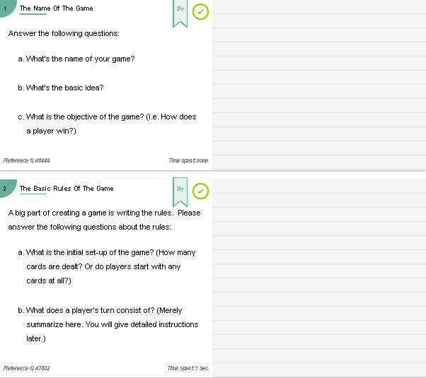 your very own game that involves probability somehow! Perhaps players will have