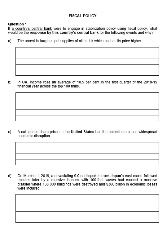 HI TUTOR, PLEASE HELP TO SOLVE THIS MACRO QUESTIONS. PLEASE GIVE