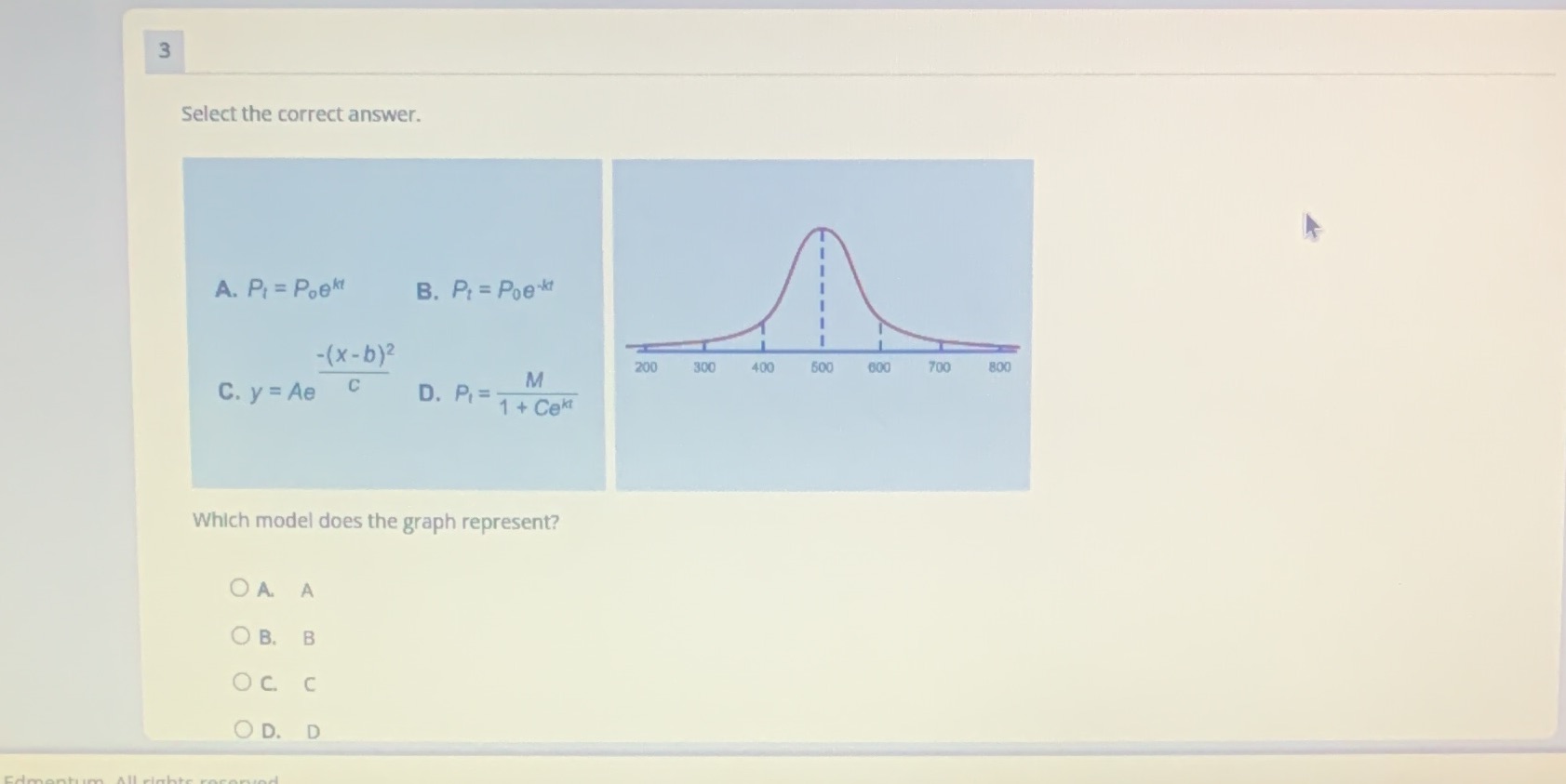 3 Select the correct answer. A. P1 = Poek B. PI
