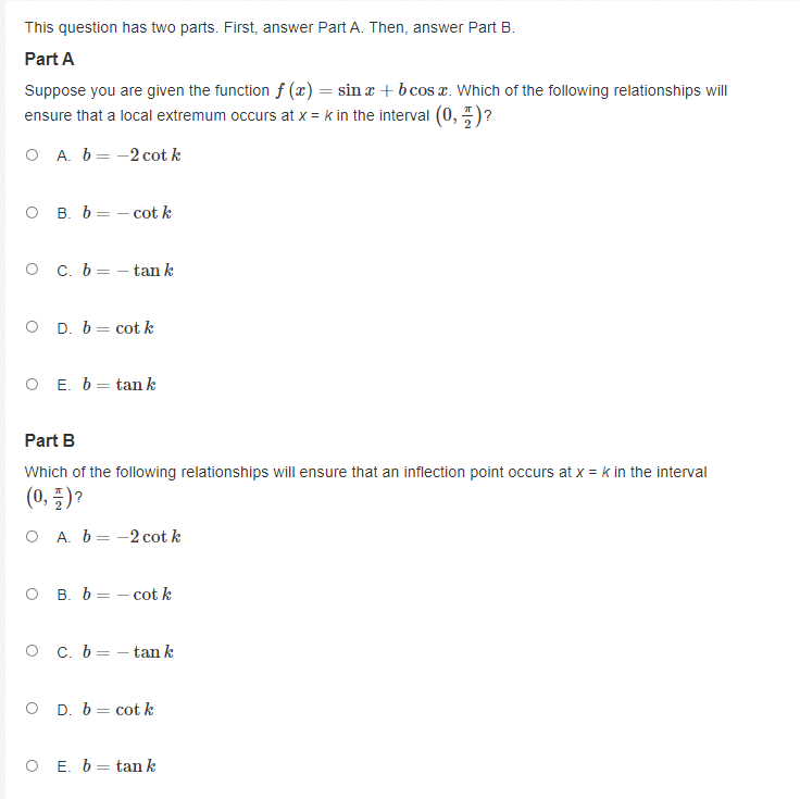 21 discontinuity? O A. [-2.5, -1.5] O B. [-1.5, -0.5] C. [-0.5,