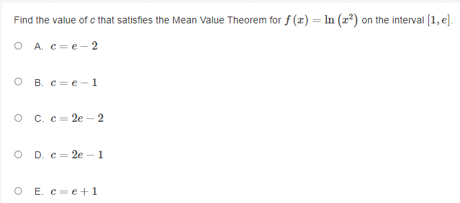 h O E. f' (x) = lim f(eth) f(x h) h +0