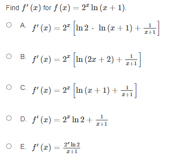 straight line with a nonzero slope C! E. a horizontal line D