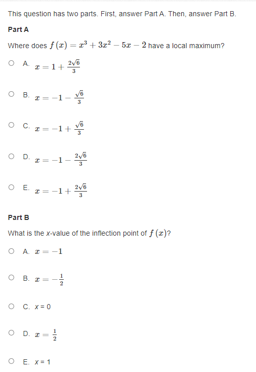 determined Part B A polynomial function 131(3) has degree 3. 1What shape