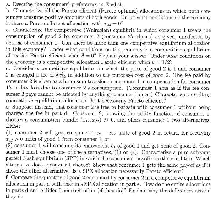 effects of s and e on u are certain, the effects of