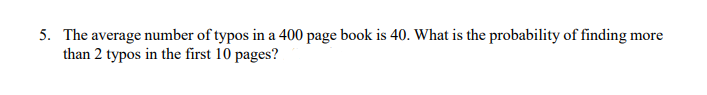 the solution with full explanation. Thank you 5. The average number of