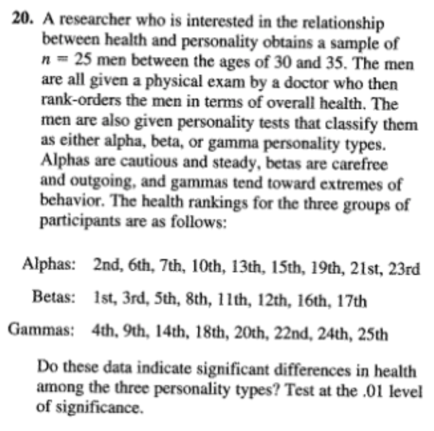 w 4 The independent-measures ? test showed a significant difference between the