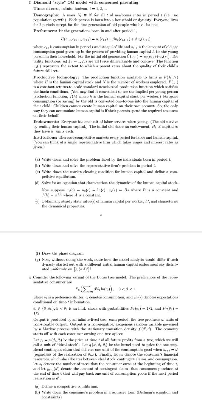 ki- as the period t state variables. We need to assume that
