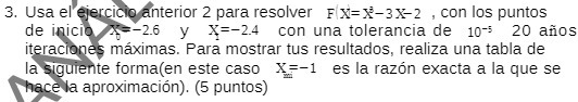 con los puntos 2.6 y con una tolerancia de 10-5 20 anos