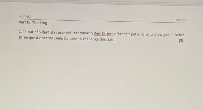 1. "4 out of 5 dentists surveyed recommend DentExtreme for their patients