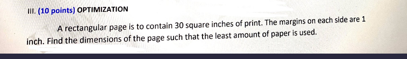 to contain 30 square inches of print. The margins on each side