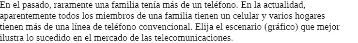 En el pasado, raramente una familia tenia ms de un telfono. En