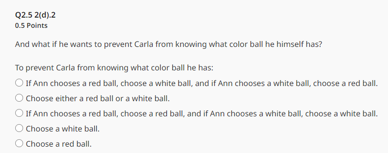 is a (or b), individual I knows that the true state is