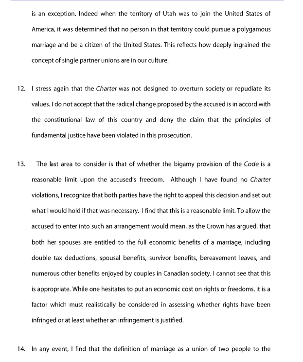 in to too much detail ("Today you will hear arguments about section