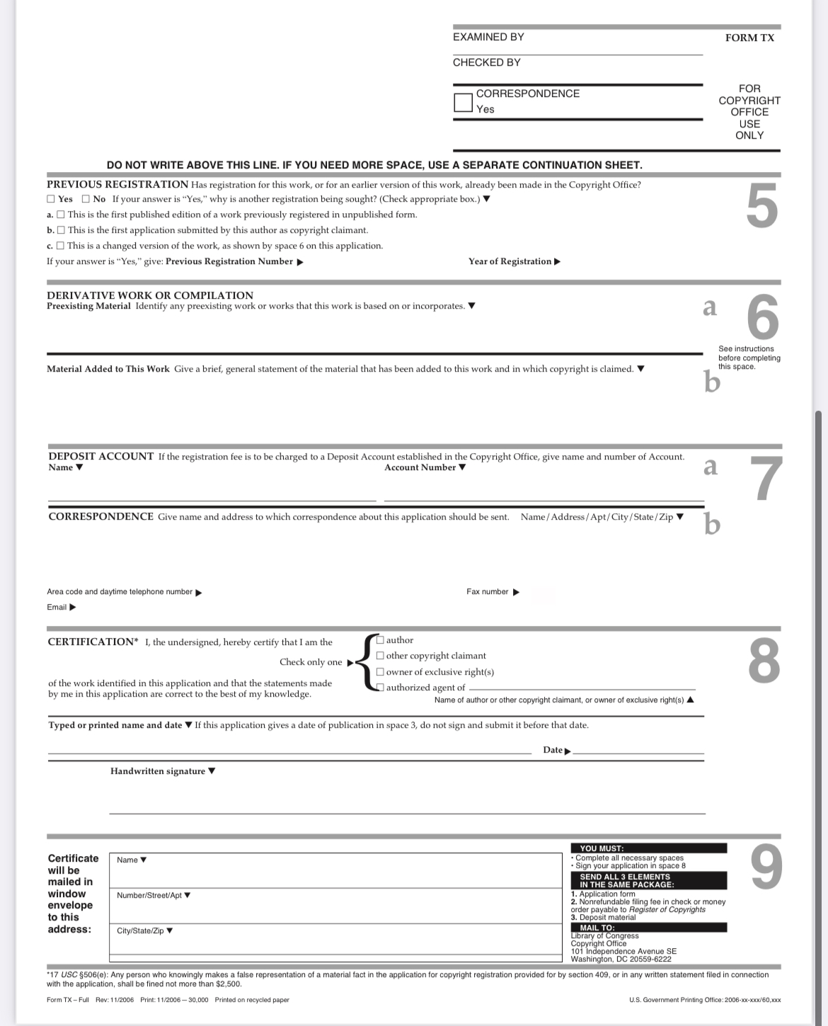 work is a sculpture, or painting, movie, play, song or recording You