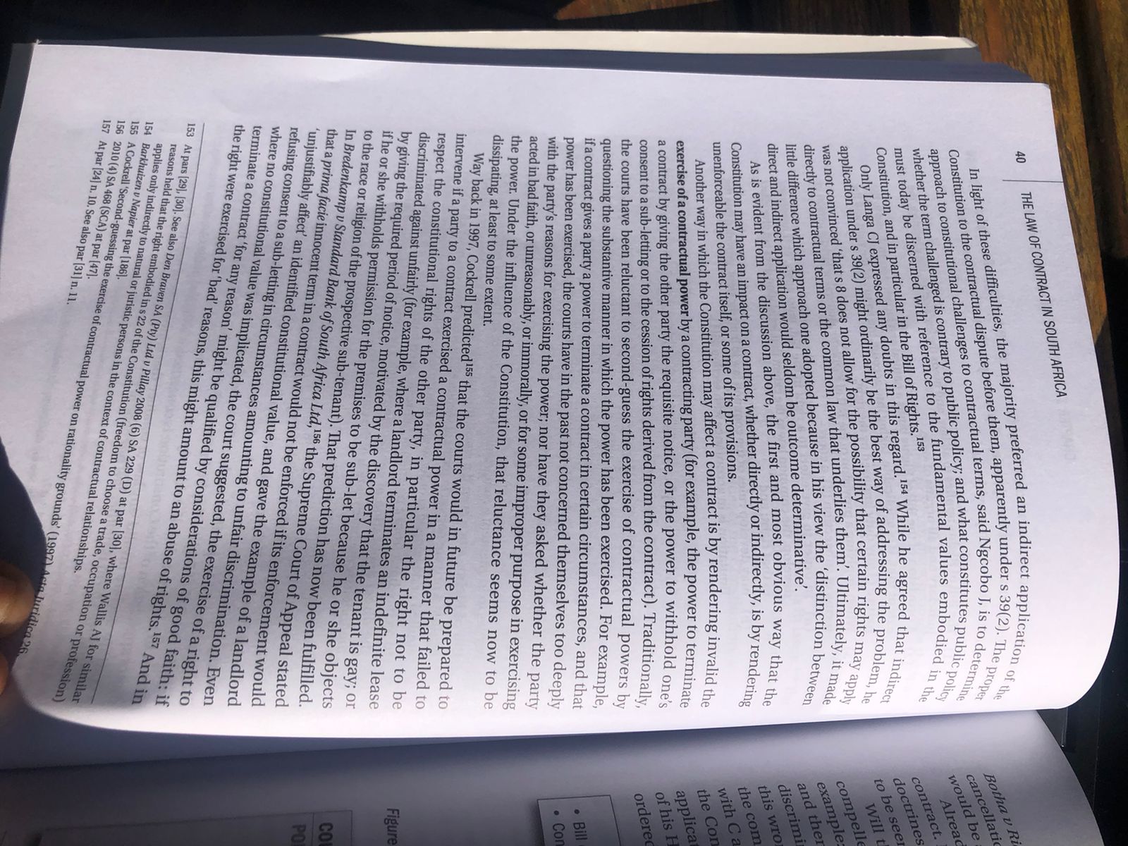Constitution and hopefully to the benefit of all concerned.' ? Moseneke, D