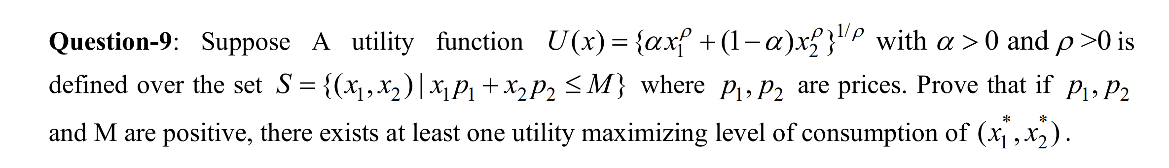 with a > 0 and p >0 is defined over the set