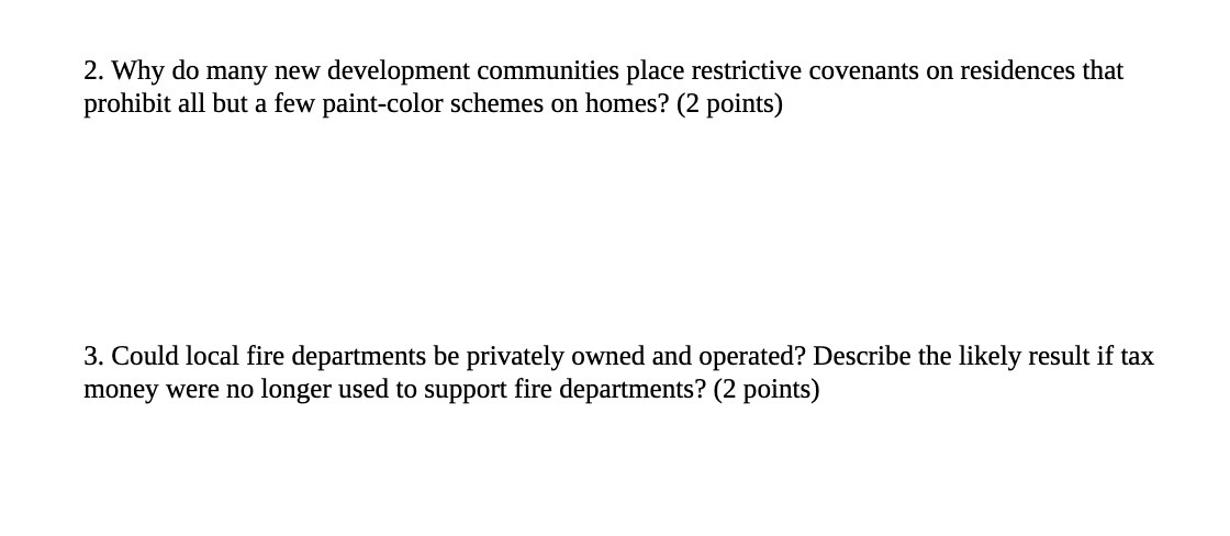 residences that prohibit all but a few paintcolor schemes on homes? (2