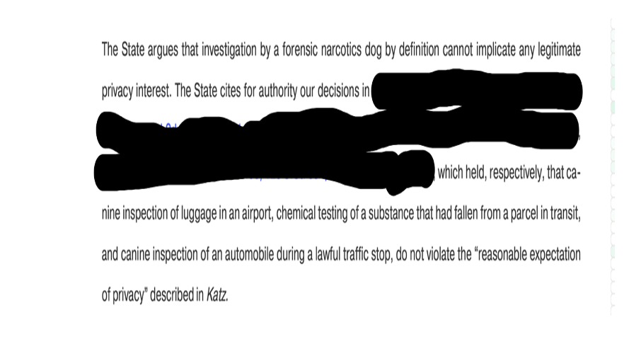 a home's porch or side garden and trawl for evidence with impunity,"