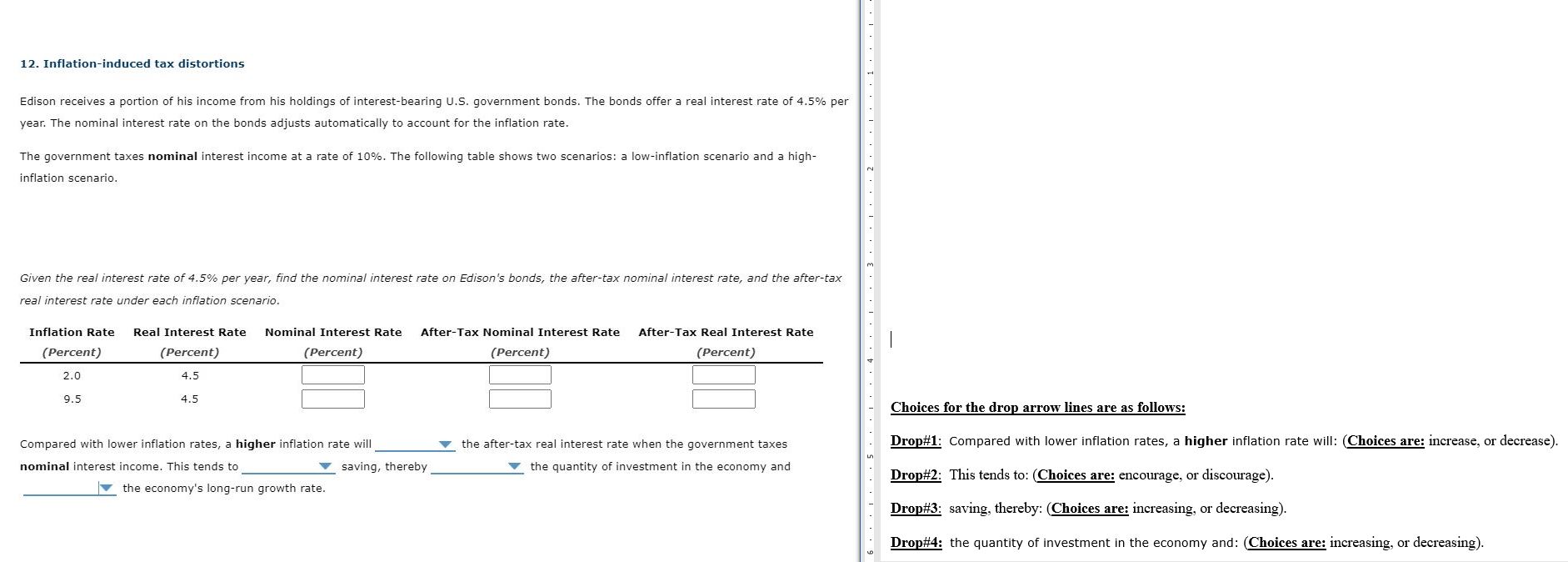 his holdings of interest-bearing U.S. government bonds. The bonds offer a real