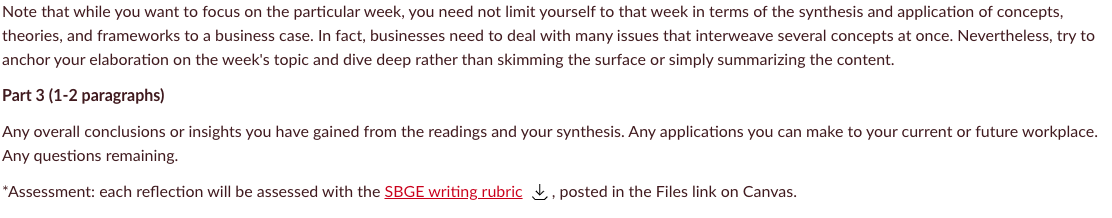 not enough for the write-up. Incorporate your ideas and opinions in sentences