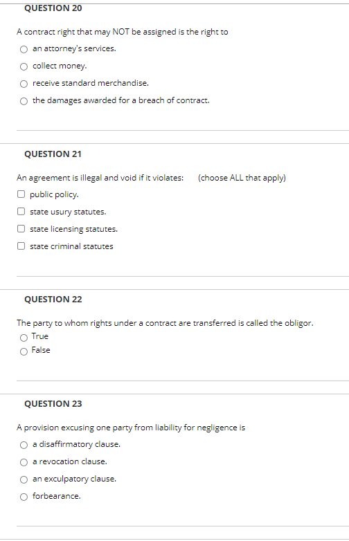 QUESTION 19 If both parties agree to let one of the parties