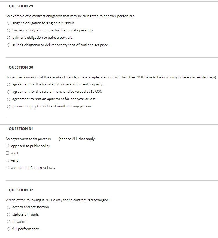 responsibility under the contract, this is called aQUESTION 20 A contract right