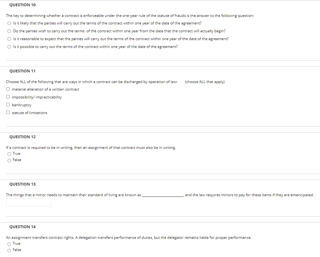 party to whom rights under a contract are transferred is called the