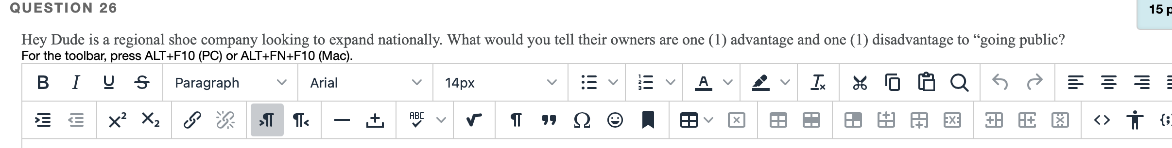 please help :) QUESTION 26 15p Hey Dude is a regional