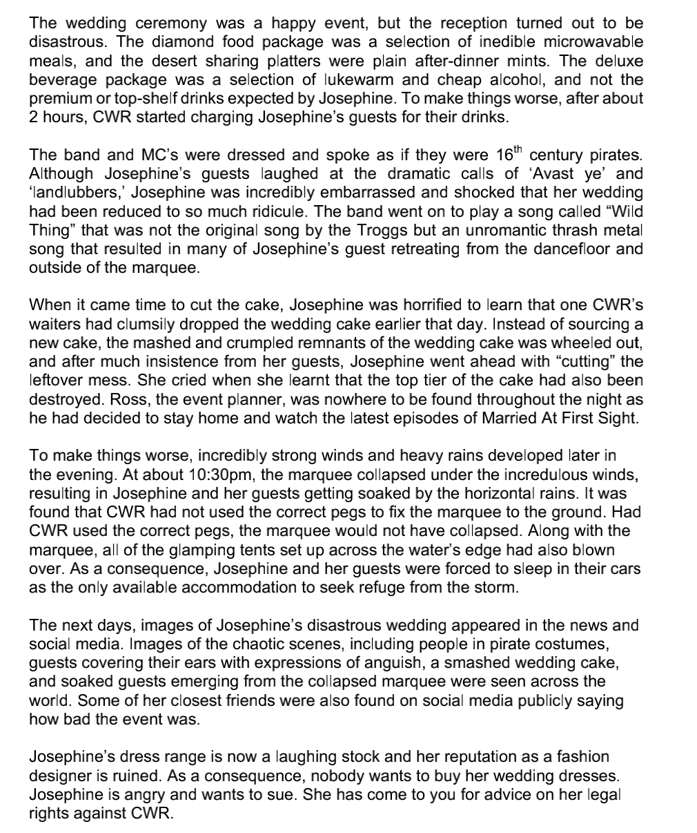 her wedding at the location. Josephine drove down from Melbourne and met