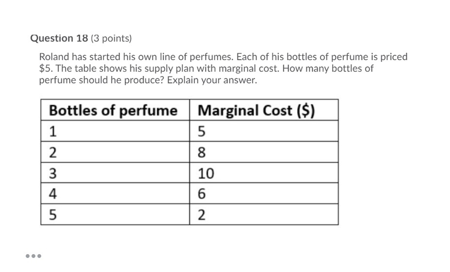  Please help me answer.Thank you Question 18 (3 points} Roland has