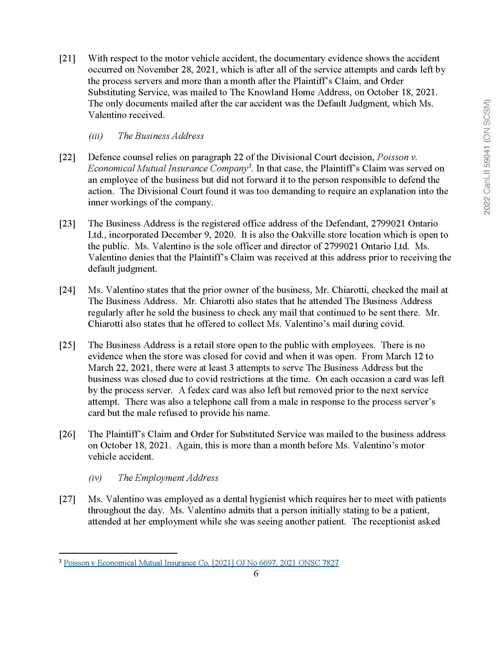 to "E" b) Responding Affidavit of John Schipani sworn May 19, 2022,