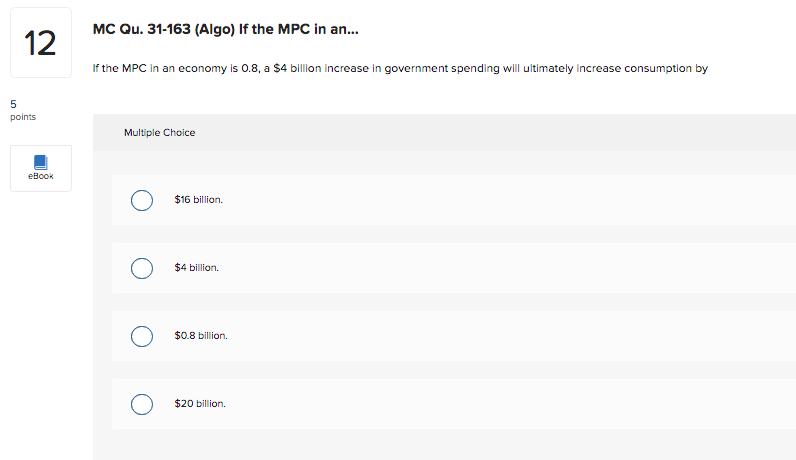 eBook O rightward by $20 billion at each price level. O rightward