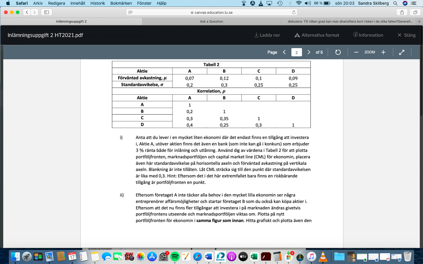 2 and 3. Safari Arkiv Redigera Innehall Historik Bokmarken Fonster Hjalp BOARD?