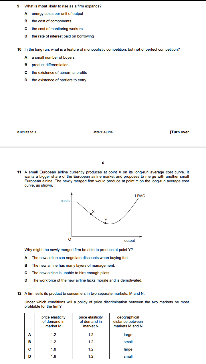 economy's production possibility curve. [8] (b) Discuss what the most significant issues